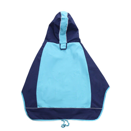 Color Block Cloak Big Dog Raincoat Outdoor Breathable Jacket