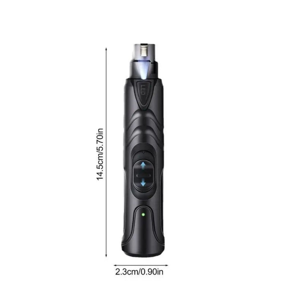 Lighted Dog Nail Clippers 2-speed Rechargeable Grinder Painless