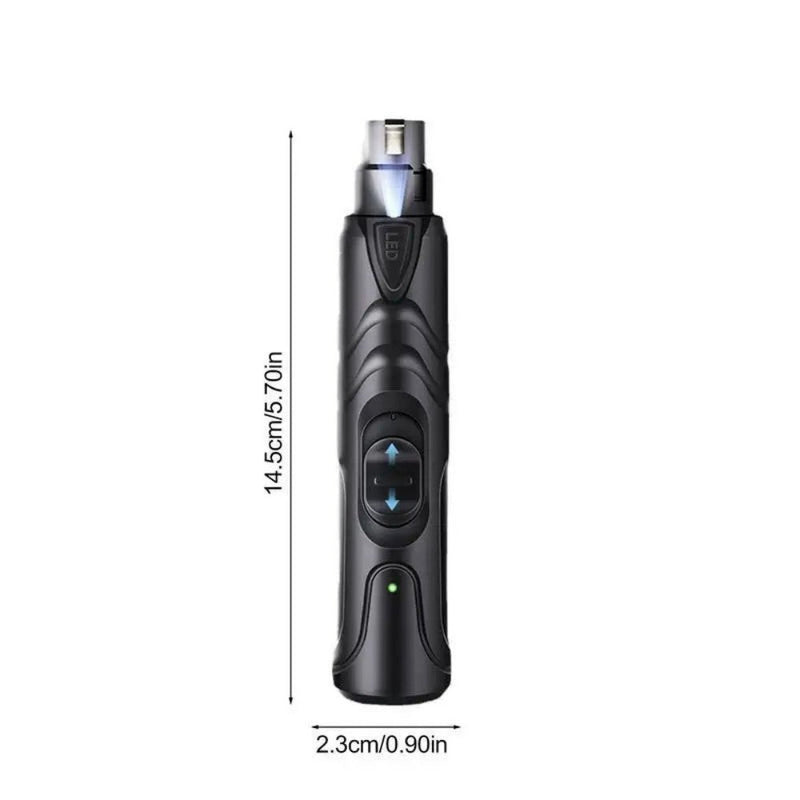 Lighted Dog Nail Clippers 2-speed Rechargeable Grinder Painless
