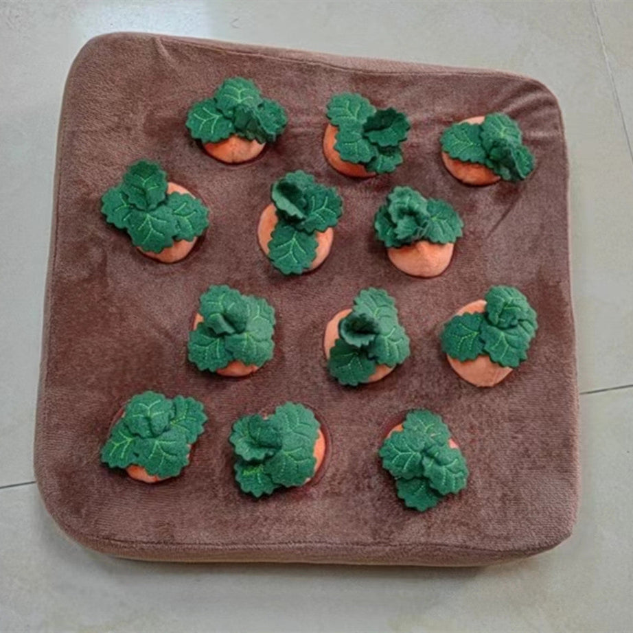 Pet Dog Toys Carrot Plush Toy Vegetable Chew For Dogs Snuffle Mat