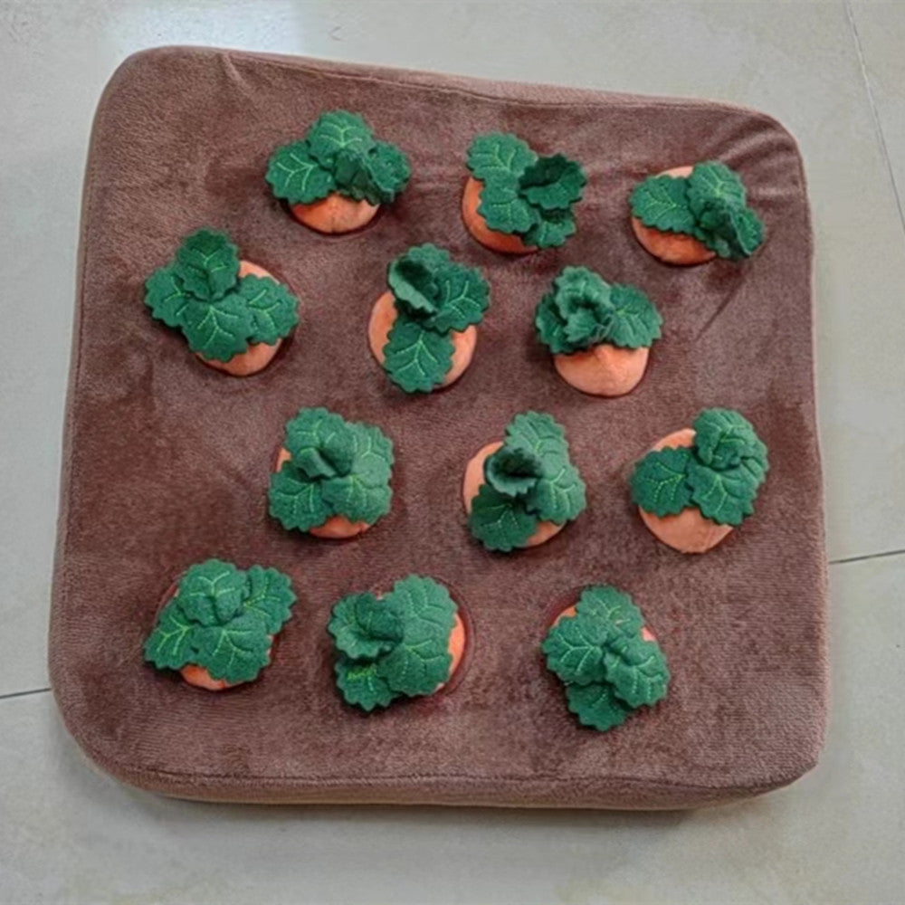 Pet Dog Toys Carrot Plush Toy Vegetable Chew For Dogs Snuffle Mat