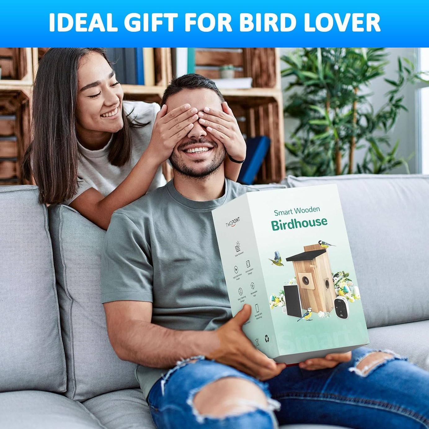 Smart Bird Houses For Outside Solar Powered 4mp Birdhouse Camera