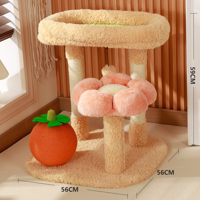 Scratching Post With Sisal Rope And A Ball For Cats And Other Pets
