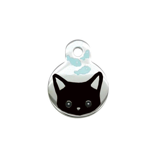 Pet Dog Brand Cute Cartoon Cat And Fish Printed Necklace Pendant