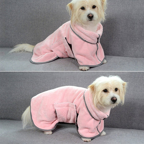 Quick-drying Pet Absorbent Towel Dog Bathrobe Pet Bath For Dogs