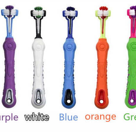 Pet Dental Supplies Fingers Double-headed Toothbrush Teeth Cleaning