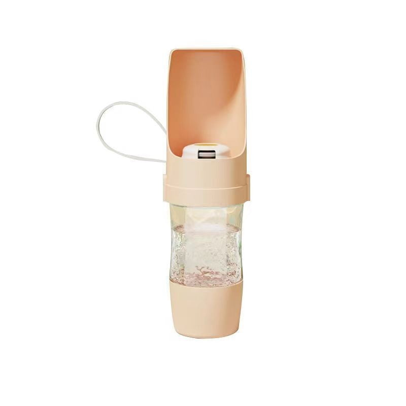2-in-1 Travel Dog Water Bottle Pet Dispenser Feeder Drinking Outing