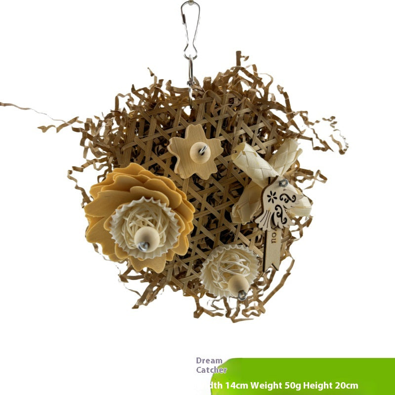 Parrot Natural Ricepaperplant Pith Ball Safety Plant Gnawing Molar
