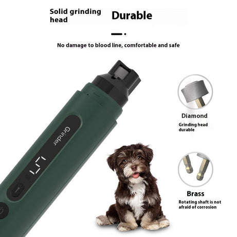 Dog Nail Grinder Electric Pet Trimmers Rechargeable Cat Grinders