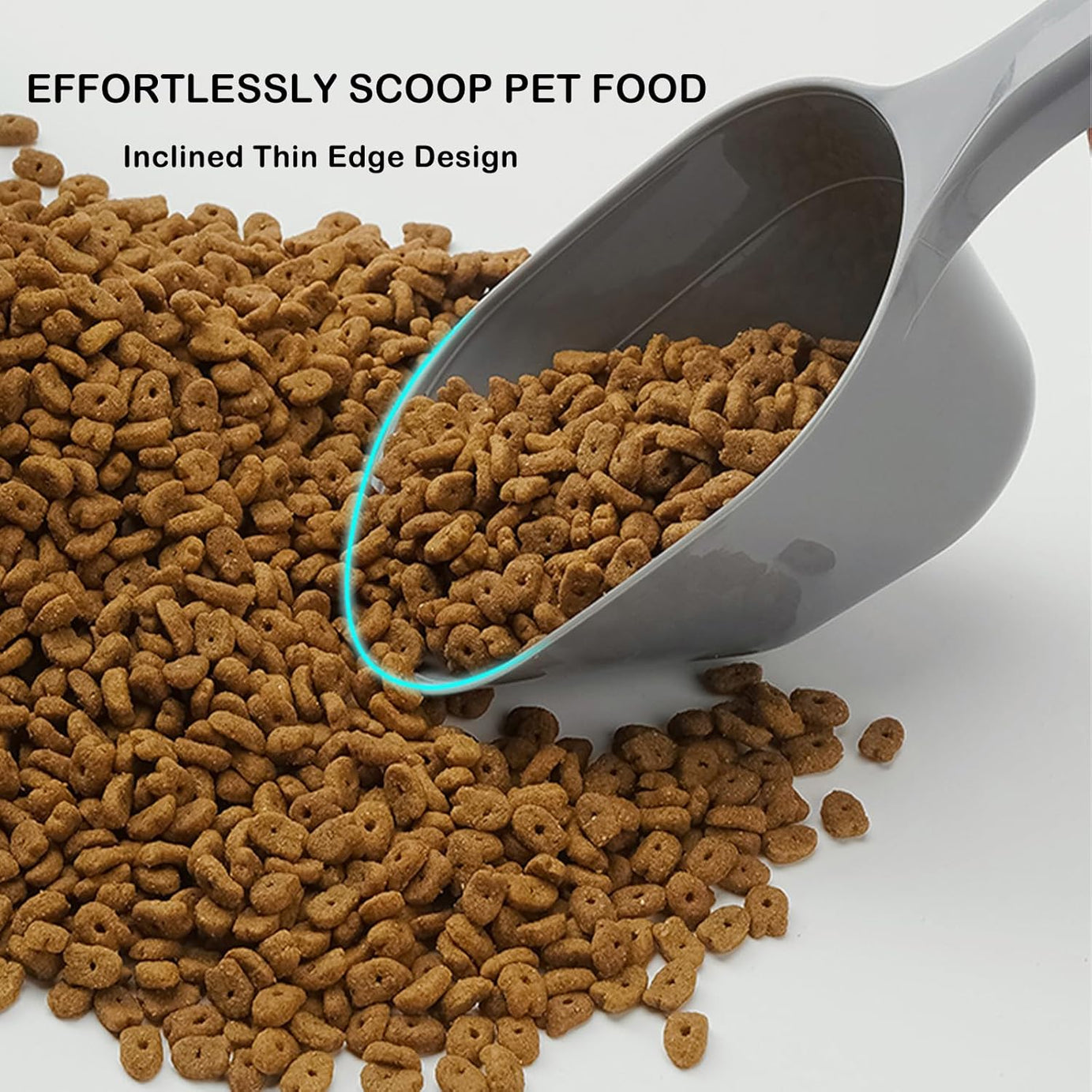Pet Food Scoop 1 Cup Capacity Lines For 2 And Plastic Pet For Dog