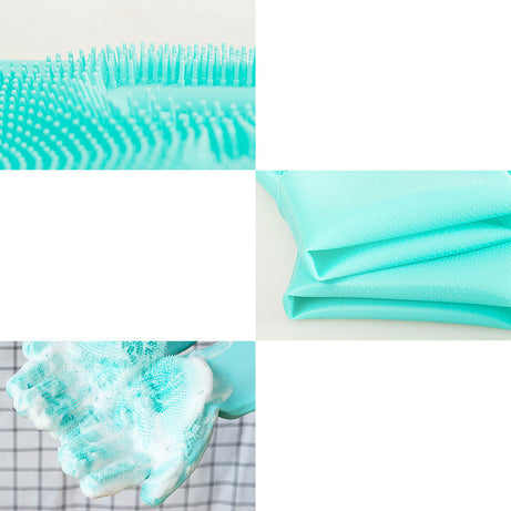 Silicone Dog Grooming Hair Comb Puppy Brush Glove Bath Cleaning