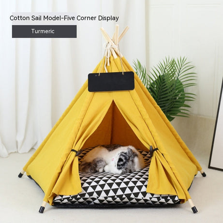 Pet Tent Cat House Removable And Washable Kennel Villa