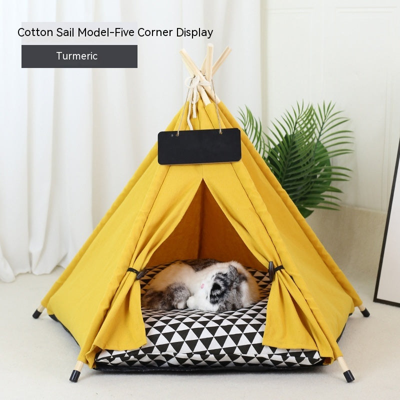 Pet Tent Cat House Removable And Washable Kennel Villa
