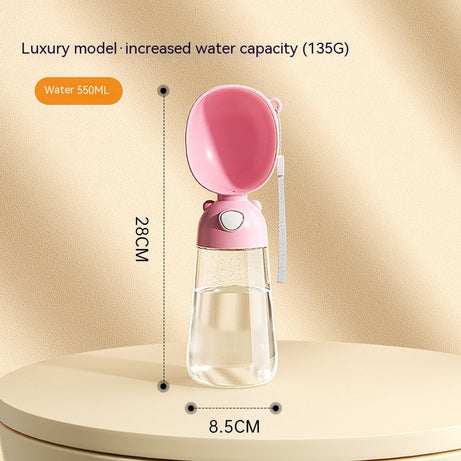 Portable Dog Water Bottle Food And Container For Pet Pets Feeder