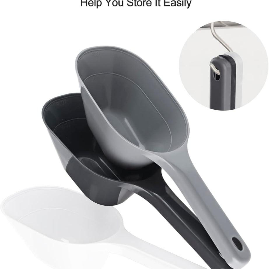 Pet Food Scoop 1 Cup Capacity Lines For 2 And Plastic Pet For Dog