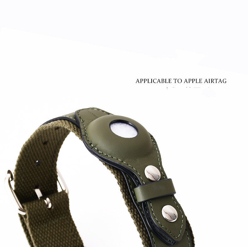 Airtag Pet Collar Tracker Protective Cover Leather