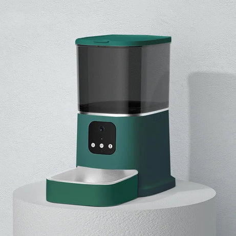 Pawlido™ Smart WiFi Automatic Feeder Voice Recording | App Control | Large Capacity | Smart Timer Feeding