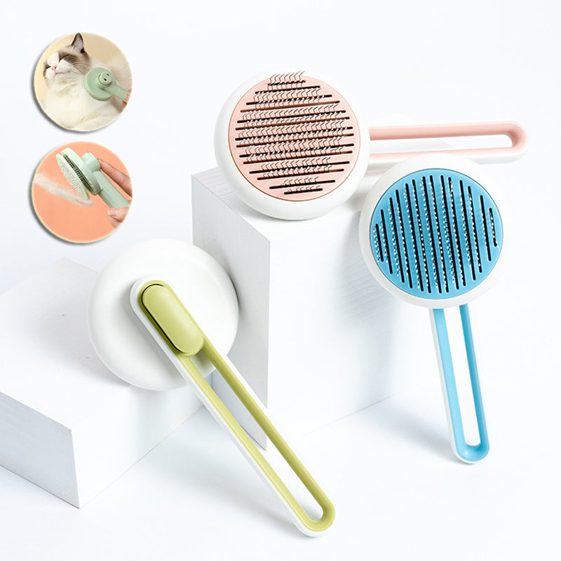 Pet Dog Hair Remover Cat Brush Grooming Tool Automatic Massage Comb