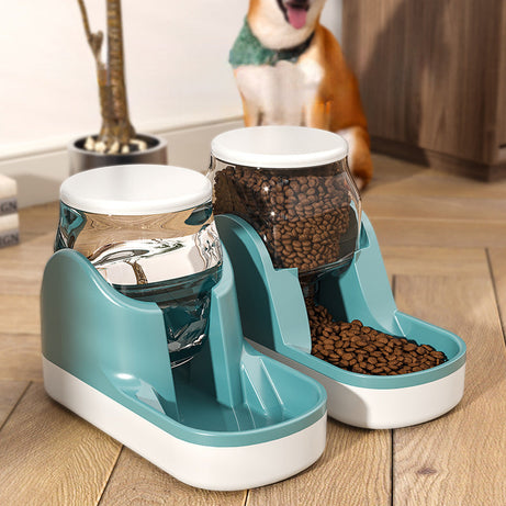 Cat Water Fountain Automatic Pet Feeder Auto Food Dispenser For Dog