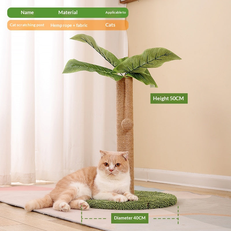 Cat Scratching Post Climbing Frame Hemp Rope Board Vertical