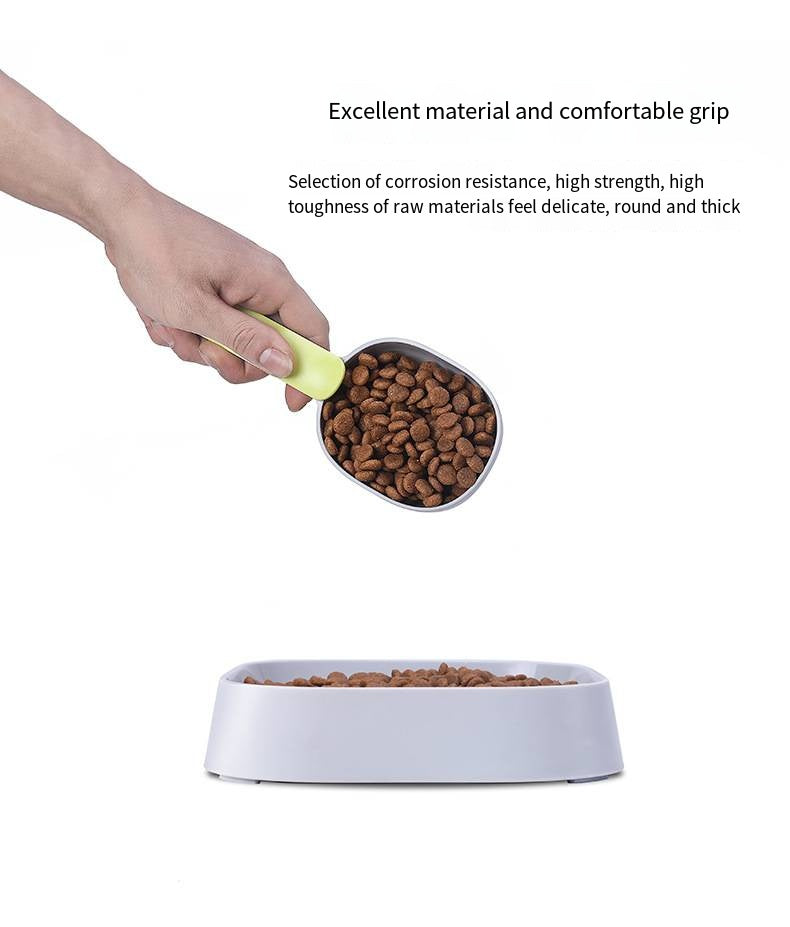 Pet Food Scoop With Ergonomic Bag Clip Handle For Cats Puppies