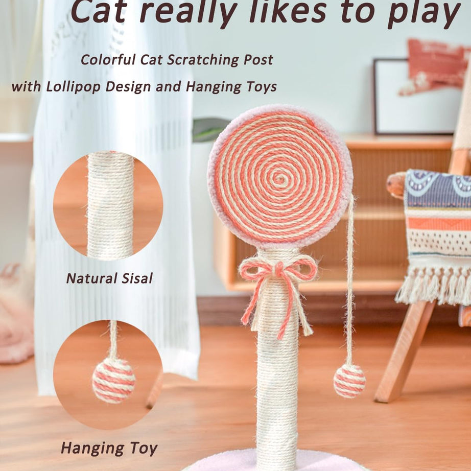Cat Scratching Post Cute Kittens Scratch Posts With Hanging Ball