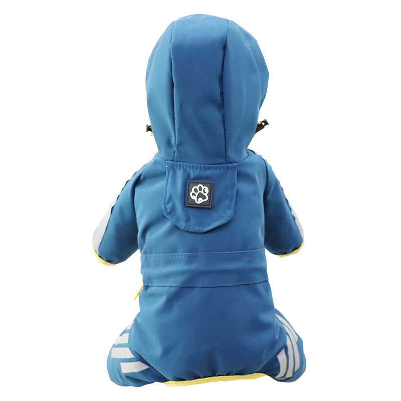 Dog Raincoat Full Package Four Feet Waterproof Rain Cape Pet