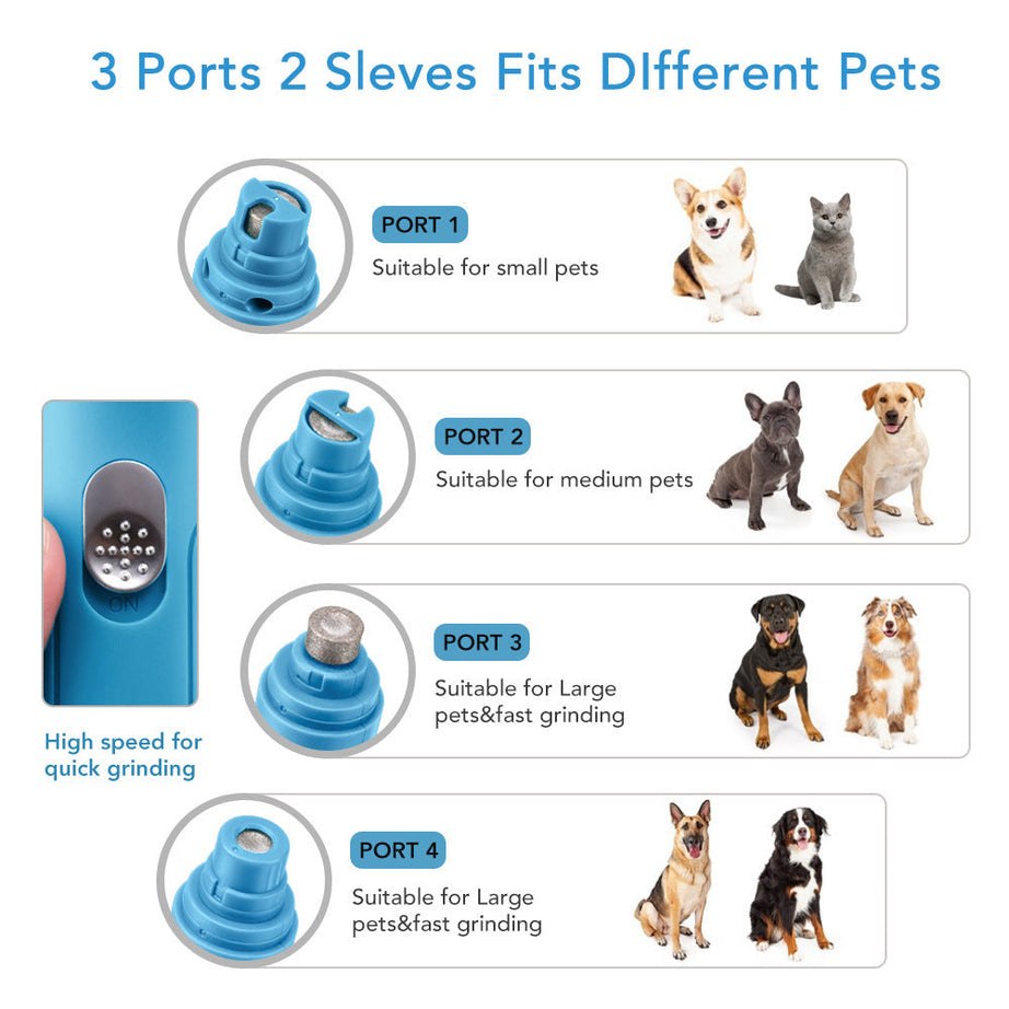 Pet Nail Grinder Electric Polisher For Pet Dog Claw Trimmer Pet