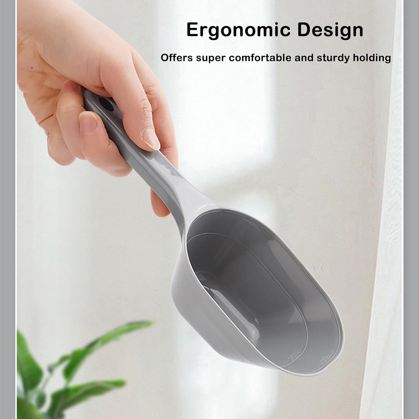 Pet Food Scoop 1 Cup Capacity Lines For 2 And Plastic Pet For Dog