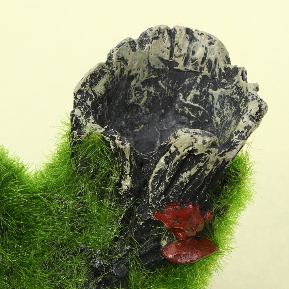 Fish Tank Decoration Imitation Moss Tree Root Shrimp Pot Nest