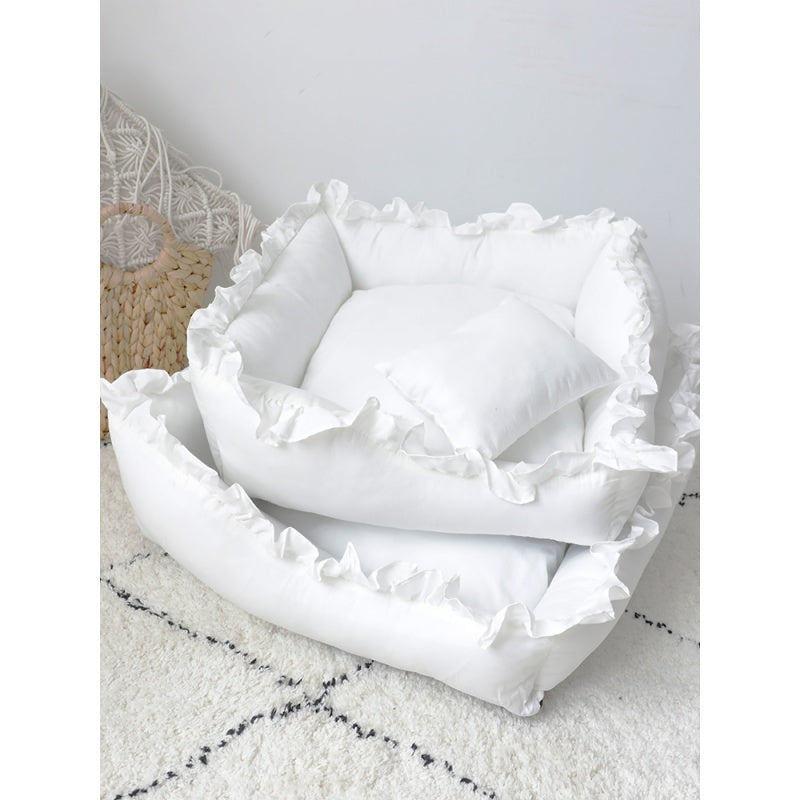 Super Comfy Princess Dog Bed Sofa Pet Kennel House Mat For Small