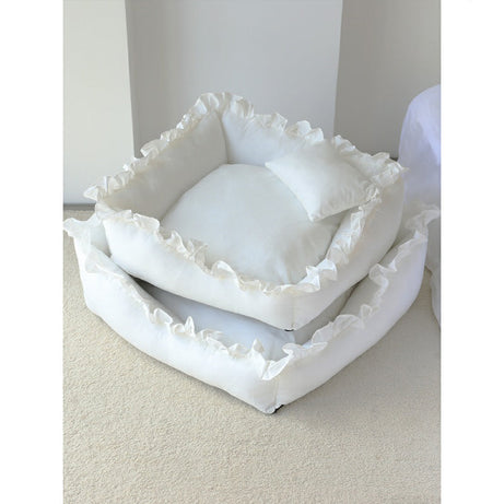 Super Comfy Princess Dog Bed Sofa Pet Kennel House Mat For Small