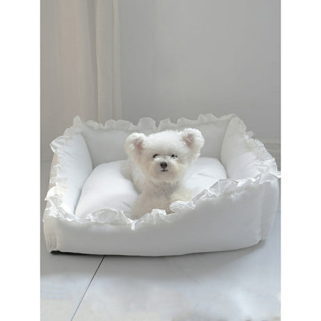 Super Comfy Princess Dog Bed Sofa Pet Kennel House Mat For Small