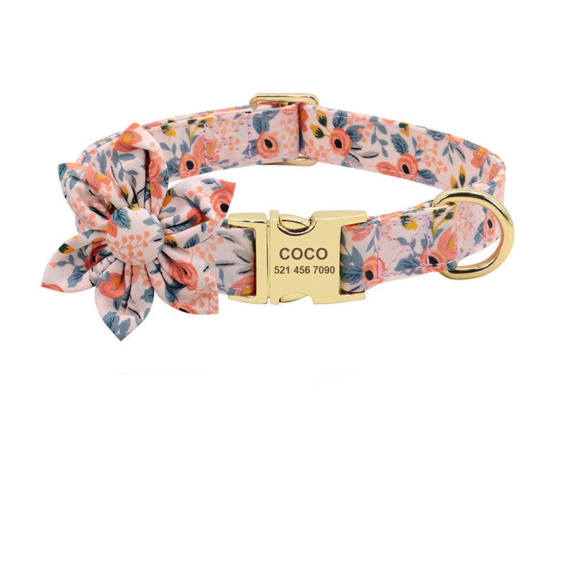 Fashion Printed Dog Collar Personalized Nylon Custom Pet Puppy Cat