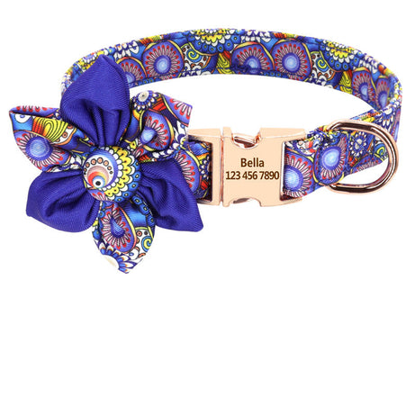 Fashion Printed Dog Collar Personalized Nylon Custom Pet Puppy Cat