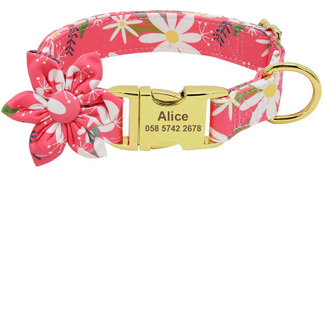 Fashion Printed Dog Collar Personalized Nylon Custom Pet Puppy Cat