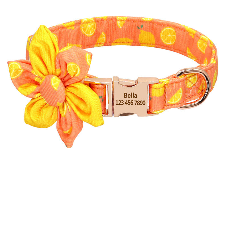 Fashion Printed Dog Collar Personalized Nylon Custom Pet Puppy Cat