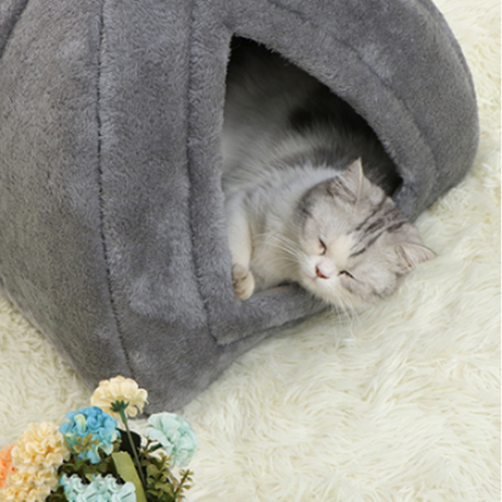 Warm Cat House Closed Folding Pet