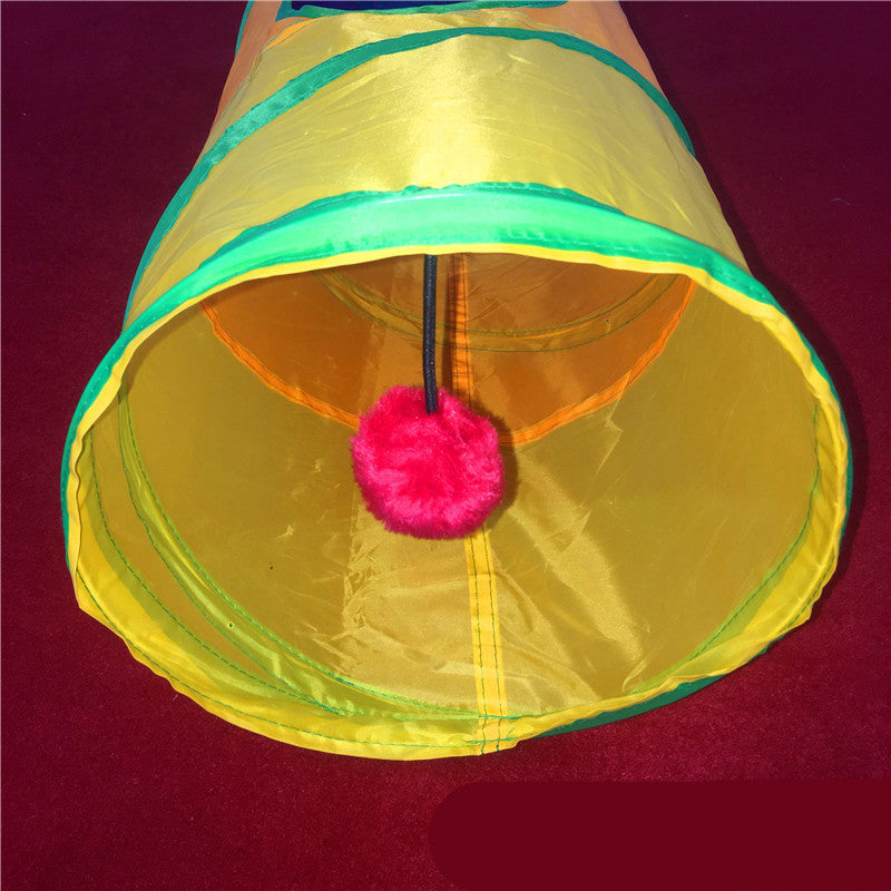 Rainbow Cat Tunnel Color Climbing Frame Litter