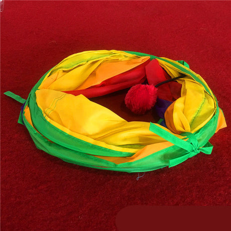 Rainbow Cat Tunnel Color Climbing Frame Litter