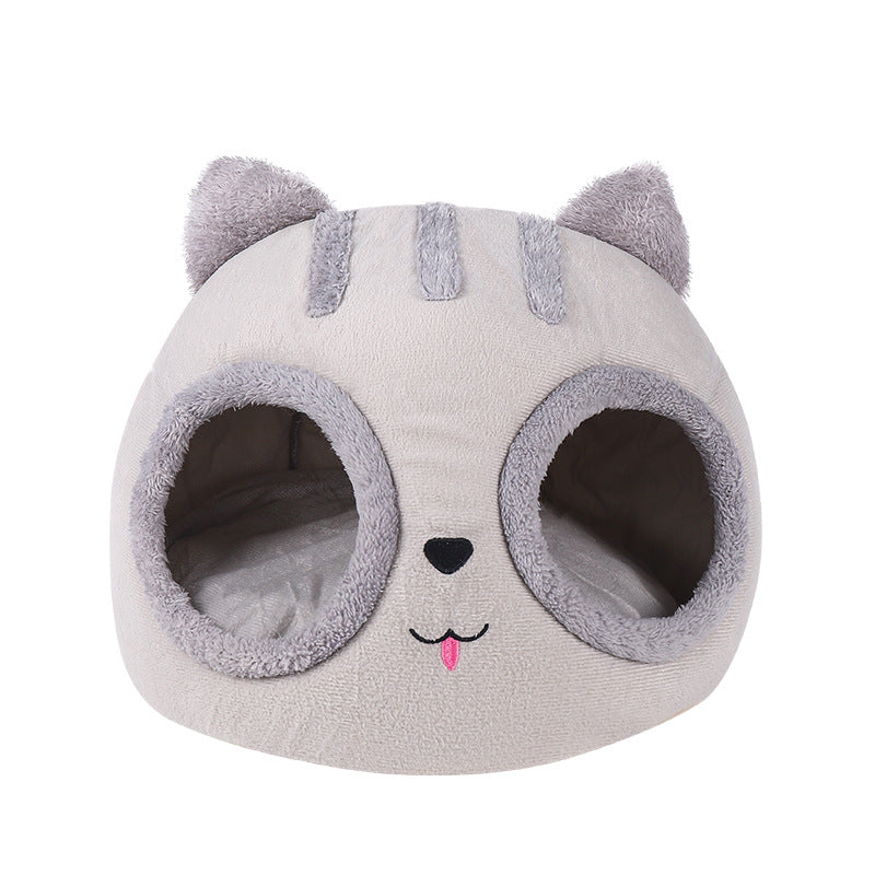 Winter Warm Pet Dog Bed Kennel Cat House Sleeping Bag Cartoon Puppy