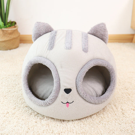 Winter Warm Pet Dog Bed Kennel Cat House Sleeping Bag Cartoon Puppy
