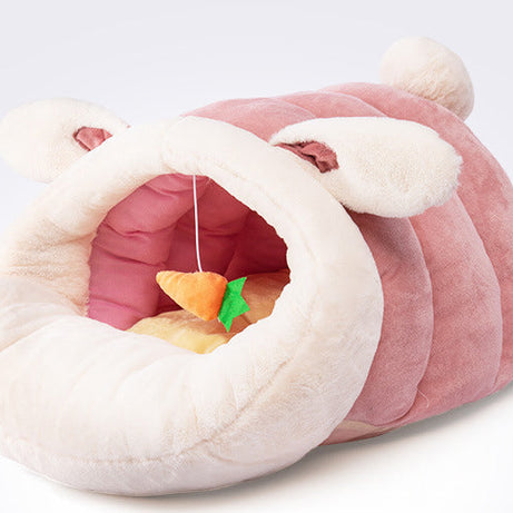 Soft Cat Bed Mat Sleeping Bag House Wicker Dog Basket