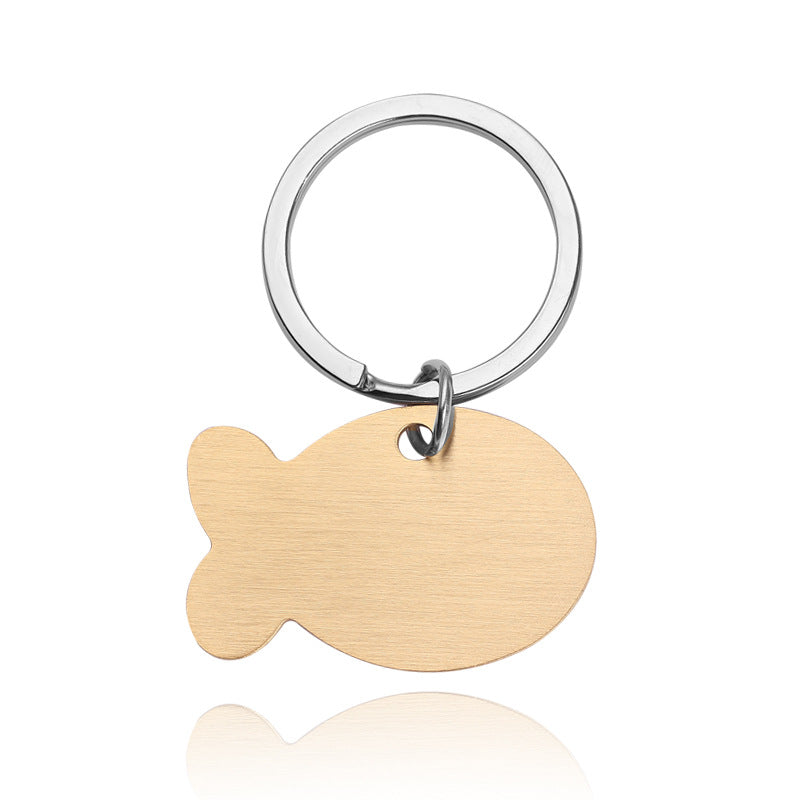 Personalized Cat Dog Pet Id Tag Keychain Engraved Pet Name