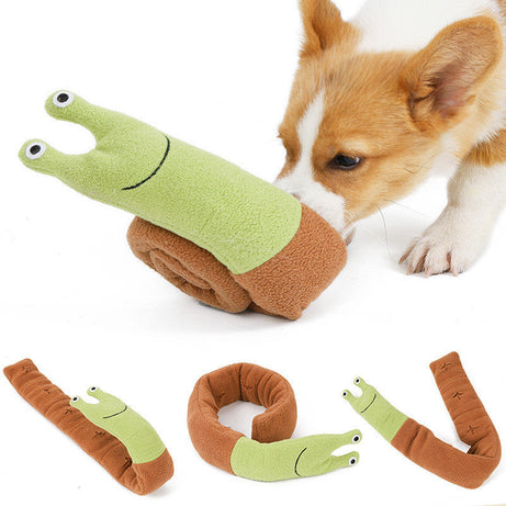 Fleece Interactive Dog Puzzle Snails Toys Cute Supplies For Small