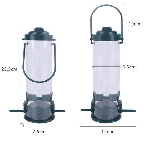 Pet Bird Feeder Feed Station Hanging Garden Plastic Birds Food
