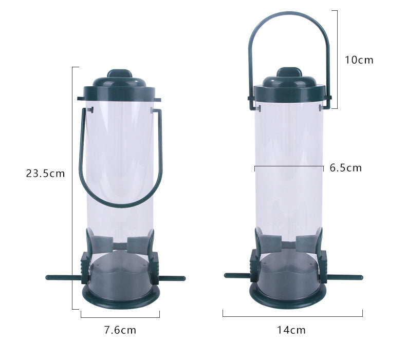 Pet Bird Feeder Feed Station Hanging Garden Plastic Birds Food