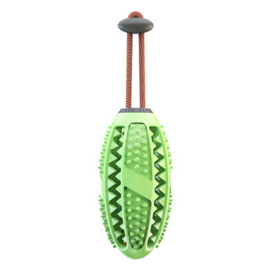 New Pet Dog Food Leakage Ball Toothbrush Elastic Rubber Molar Bite