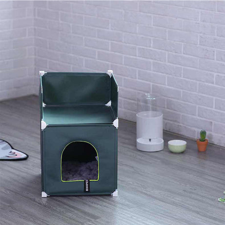 Warm Cat House Double Villa Fully Enclosed
