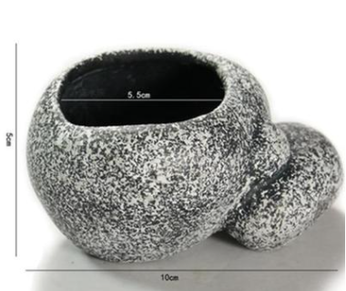 Ceramic Simulation Stone Hydroponic Pots Multifunctional Cichlid